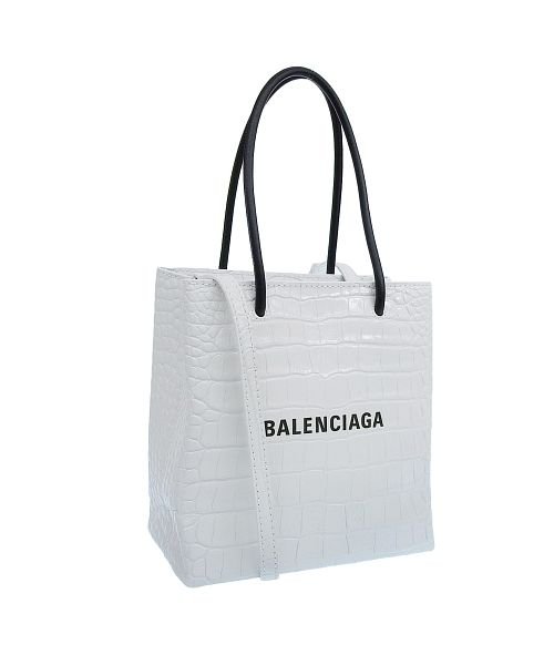 BALENCIAGA(バレンシアガ)/BALENCIAGA バレンシアガ SHOPPING TOTE  トート バッグ XXSサイズ/ホワイト