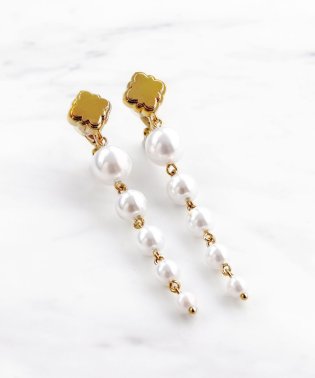 TOCCA/LONG PEARL CLOVER EARRINGS イヤリング/505219763