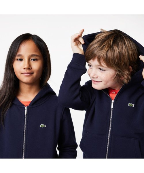 LACOSTE KIDS(ラコステ　キッズ)/BOYSミニマルジップアップパーカ/ネイビー