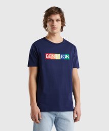 BENETTON (mens)(ベネトン（メンズ）)/ロゴデザイン半袖Tシャツ・カットソー/ネイビー