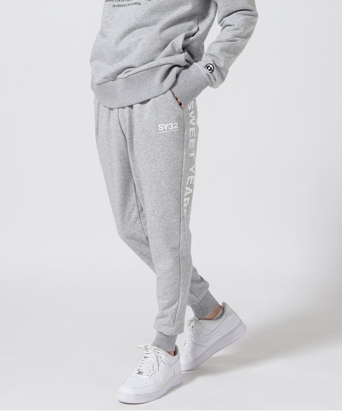 SY32 by SWEETYEARS /SLASH BIG LOGO SWEAT PANTS(505215474