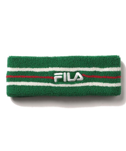FILA（Hat）(フィラ（ボウシ）)/FLM STRIPE HEAD BAND/グリーン