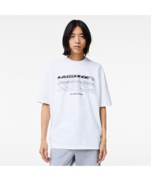 LACOSTE Mens(ラコステ　メンズ)/グラフィカルブランドネームロゴドライTシャツ/ホワイト