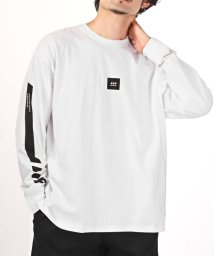 LUXSTYLE/TRAP/U(トラップユー)袖ラインプリントBIGロンT/ロンT メンズ 長袖Tシャツ ビッグシルエット 袖ライン ボックスロゴ/505221733