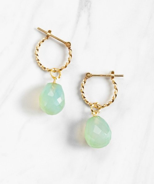 TOCCA(TOCCA)/【WEB限定】LEGAME PIERCED EARRINGS S K10 天然石 ピアス S/スカイブルー系