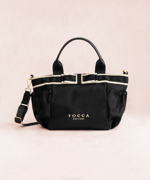 TOCCA(TOCCA)/DUAL RIBBON NYLON TOTE M トートバッグ M/ブラック系