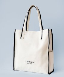 TOCCA(TOCCA)/【WEB限定＆一部店舗限定】STRADA CANVAS TOTE L トートバッグ L/アイボリー系