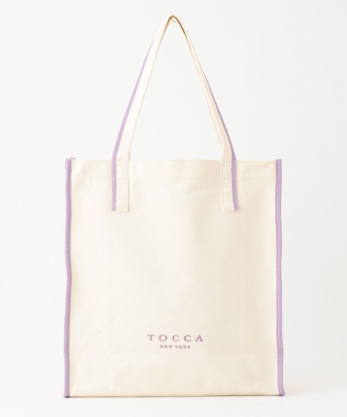 TOCCA(TOCCA)/【WEB限定＆一部店舗限定】STRADA CANVAS TOTE L トートバッグ L/ライラック系