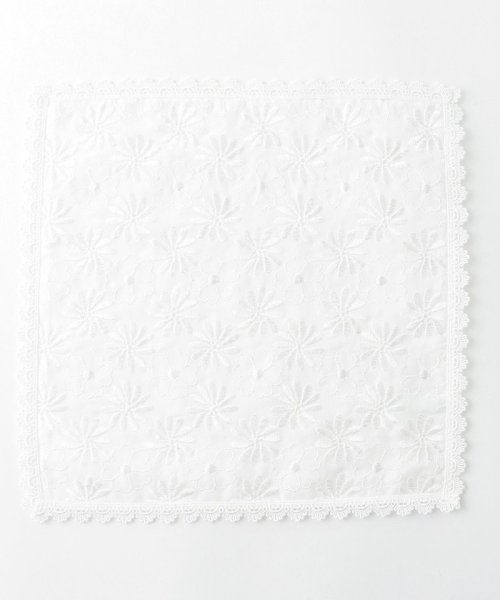 TOCCA(TOCCA)/EMBROIDERY FLOWER GAUZE  ガーゼハンカチ/ホワイト系