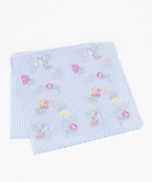 TOCCA(TOCCA)/【HANDKERCHIEF COLLECTION】LITTLE BOUQUET HANDKERCHIEF ハンカチ/スカイブルー系