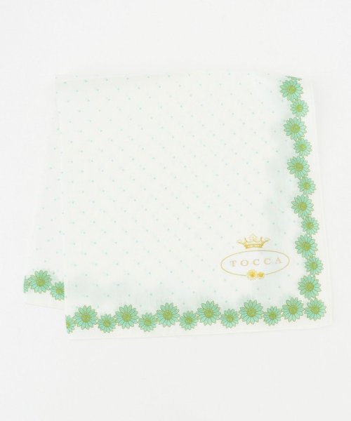 TOCCA(TOCCA)/【HANDKERCHIEF COLLECTION】MARGARET ICON LOGO CHIEF ハンカチ/アイボリー系