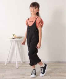 ikka kids(イッカ　キッズ)/裾フリルキャミサロペット（120〜160cm）/ブラック