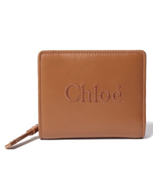 Chloe(クロエ)/【CHLOE】クロエ 二つ折り財布 CHC23SP867I10 Chloe Sense Compact Wallet/キャメル