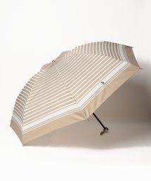 POLO RALPH LAUREN(umbrella)(ポロラルフローレン（傘）)/折りたたみ傘　ツイルボーダー/ベージュ