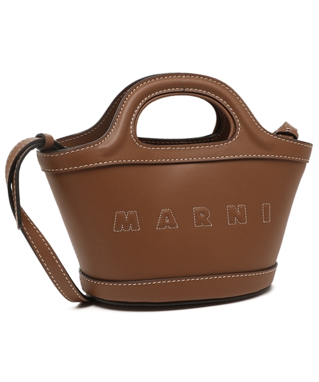 【即日発送】 新品未使用 MARNI マルニ ハンドバッグ レディース ブラウン