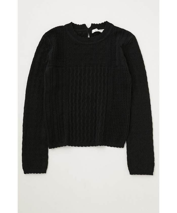 セール】MULTI PATTERN KNIT トップス(505223497) | マウジー(moussy