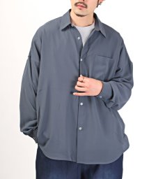 LUXSTYLE/レギュラーカラー長袖BIGシャツ/長袖シャツ メンズ ドレープ ビッグシルエット/505223684
