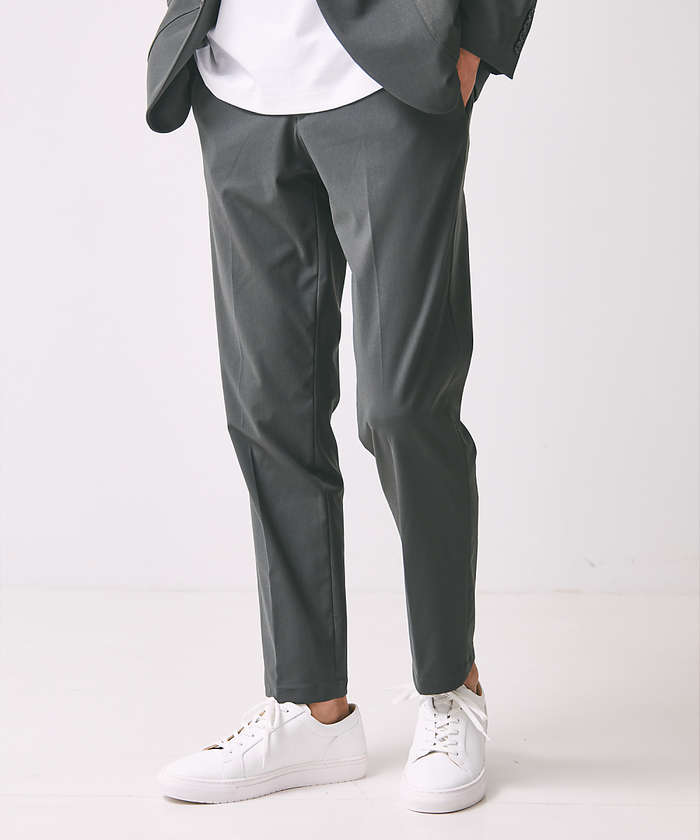 セットアップ対応/FLEX PANTS】トリコットツイル マルチストレッチ ス
