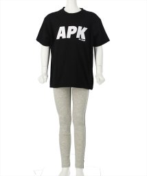 ANAP KIDS(アナップキッズ)/APKロゴTシャツ+レギンスセット/ブラック