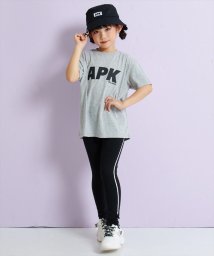 ANAP KIDS(アナップキッズ)/APKロゴTシャツ+レギンスセット/グレー
