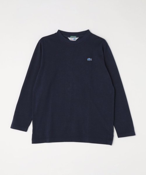 SHIPS MEN(シップス　メン)/【SHIPS別注】LACOSTE: ガーメントダイ ピケ ロングスリーブ Tシャツ (ロンT)/ネイビー