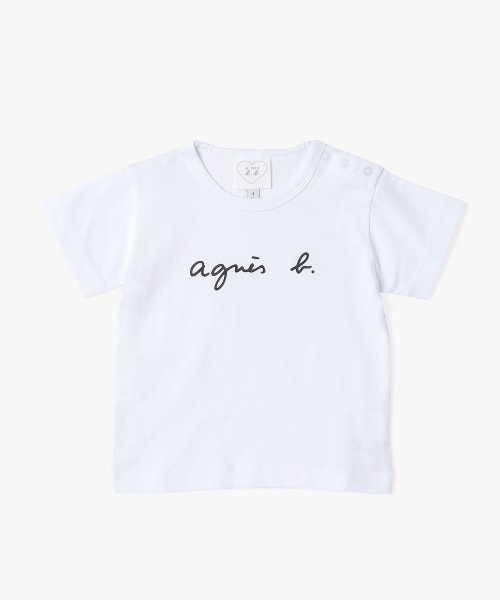 agnes b. BABY(アニエスベー　ベビー)/S137 L TS ベビー Tシャツ/ホワイト