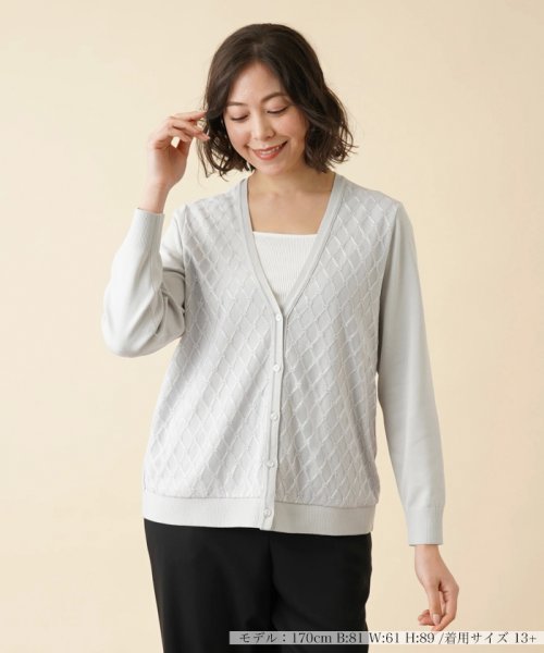 Vネックニットカーディガン B1721220945(13200円)