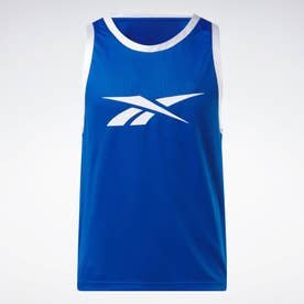 Reebok(リーボック)/バスケットボールメッシュタンク /BB BASKETBALL MESH TANK/ブルー