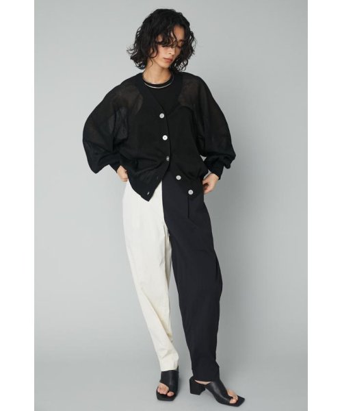 HeRIN.CYE(ヘリンドットサイ)/Cocoon easy pants/柄BLK5