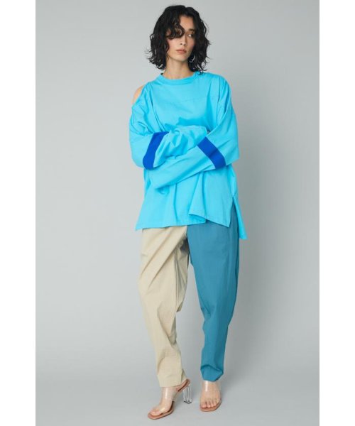 HeRIN.CYE(ヘリンドットサイ)/Cocoon easy pants/柄BLU5