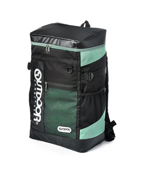 OUTDOOR PRODUCTS(アウトドアプロダクツ)/アウトドアプロダクツ スクエアリュック 30L 大容量 OUTDOOR PRODUCTS ODA015 サウスランド2 ボックス型/ライトグリーン