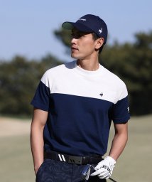 le coq sportif GOLF (ルコックスポルティフ（ゴルフ）)/半袖セーター (洗濯機洗い可)/ネイビー