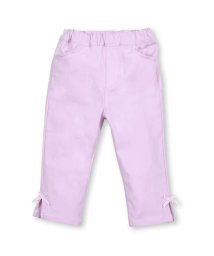 SLAP SLIP(スラップスリップ)/裾リボンスーパーストレッチ7分丈パンツ(80~130cm)/ピンク