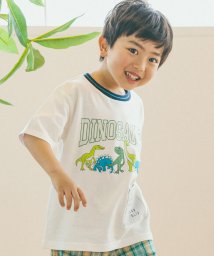 SLAP SLIP/【お揃い】恐竜プリントカレッジラインTシャツ(80~130cm)/505223379