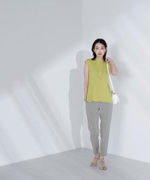 NATURAL BEAUTY BASIC(ナチュラルビューティーベーシック)/｜VERY6月号・Oggi6月号掲載｜ハイウエストコバパンツ/カーキ