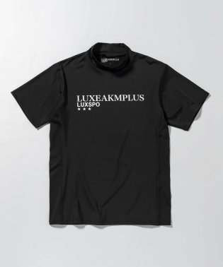 LUXEAKMPLUS/LUXEAKMPLUS(リュクスエイケイエムプラス)スポーツロゴモックネック半袖Tシャツ【ゴルフ】/505228644