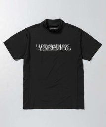 LUXEAKMPLUS(LUXEAKMPLUS)/LUXEAKMPLUS(リュクスエイケイエムプラス)ゴルフ マルチロゴモックネック半袖Tシャツ【ゴルフ】/ブラック