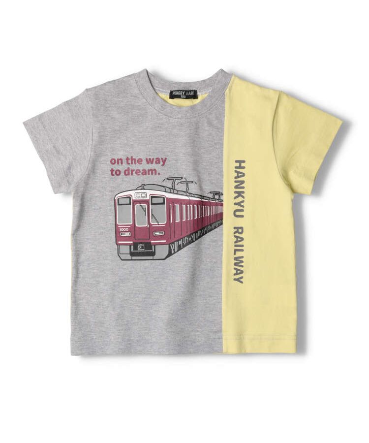 【子供服】 Hungry Heart (ハングリーハート) 阪急電車プリント配色半袖Ｔシャツ 90cm～140cm K30851