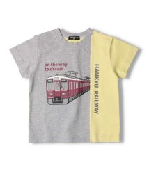 HUNGRY HEART(ハングリーハート)/【子供服】 Hungry Heart (ハングリーハート) 阪急電車プリント配色半袖Ｔシャツ 90cm～140cm K30851/グレー