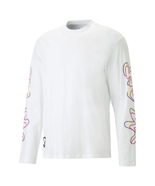 PUMA(PUMA)/メンズ サッカー NJR ネイマール クリエイティビティ 長袖 Tシャツ/PUMAWHITE-FLUOYELLOW