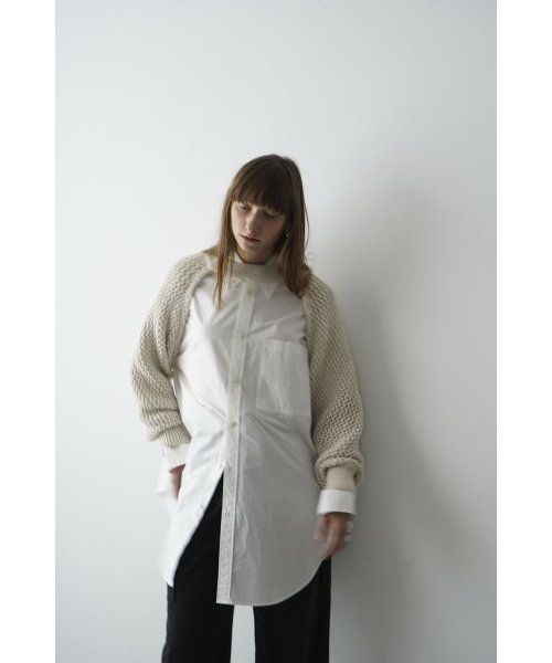 CLANE(クラネ)/HUGE SHIRT/WHITE