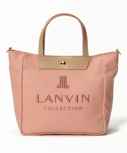 LANVIN COLLECTION(BAG)(ランバンコレクション（バッグ）)/ショルダー付き2WAYトートバッグ【シーニュ】/ライトピンク
