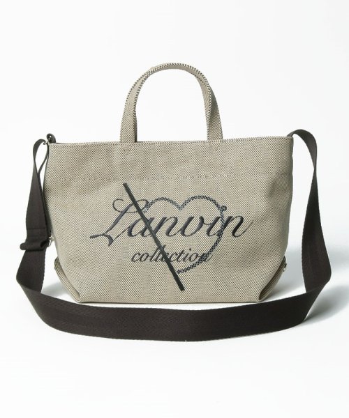 LANVIN COLLECTION(BAG)(ランバンコレクション（バッグ）)/ショルダー付き2WAYトートバッグ【ソレイユ】/クロ