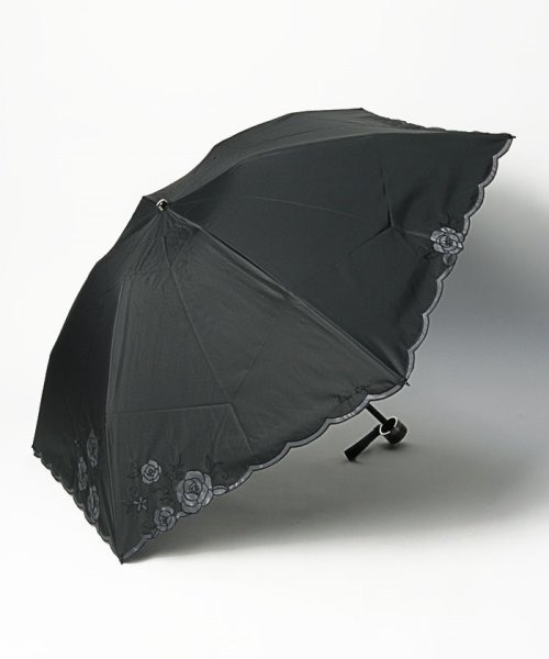 NINA RICCI(ニナリッチ)/NINA RICCI ニナリッチ　晴雨兼用傘（折り畳み傘）/ブラック