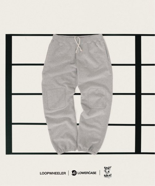 【LOOPWHEELER for LOWERCASE × POGGYTHEMAN】別注 スウェットパンツ LOOPWHEELER LOWERCASE POGGYTHEMAN for 別注 ループウィラー
