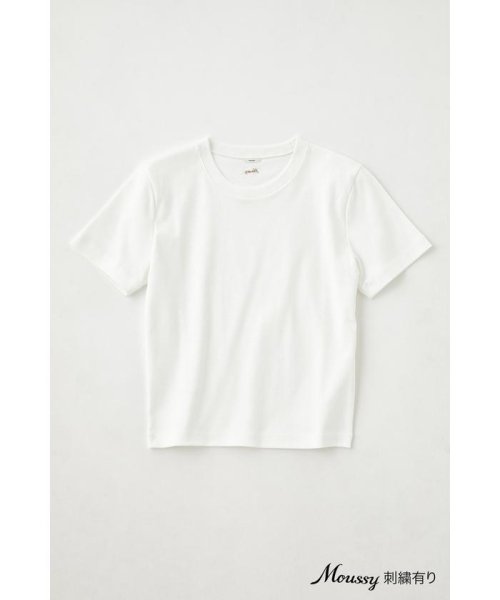 moussy(マウジー)/SUVIN GIZA BASIC Tシャツ/柄WHT5