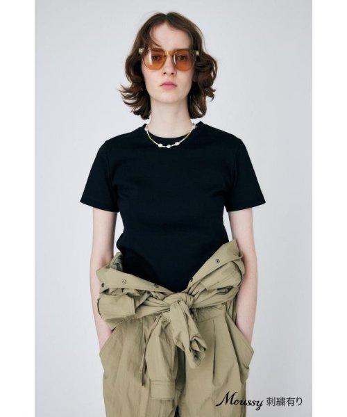 moussy(マウジー)/SUVIN GIZA BASIC Tシャツ/柄BLK5