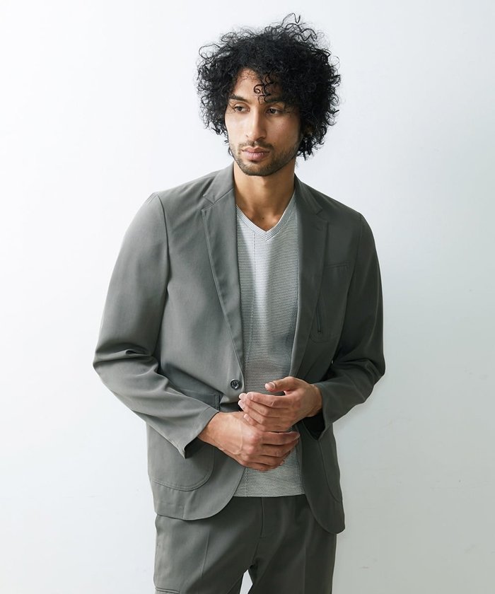 ミッシェル・クラン(MICHEL KLEIN) メンズジャケット・アウター 通販・人気ランキング MICHEL KLEIN ミッシェルクラン フルジップステンカラージャケット