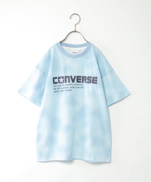 ikka kids(イッカ　キッズ)/CONVERSE コンバース タイダイ風Tシャツ（130〜160cm）/ブルー