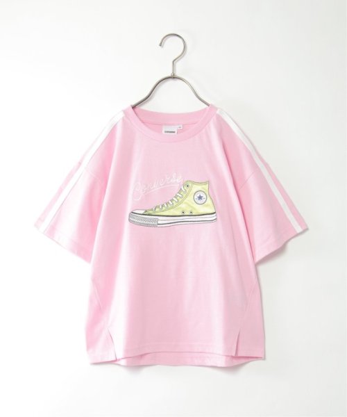 ikka kids(イッカ　キッズ)/CONVERSE コンバース アップリケTシャツ（130〜160cm）/ピンク